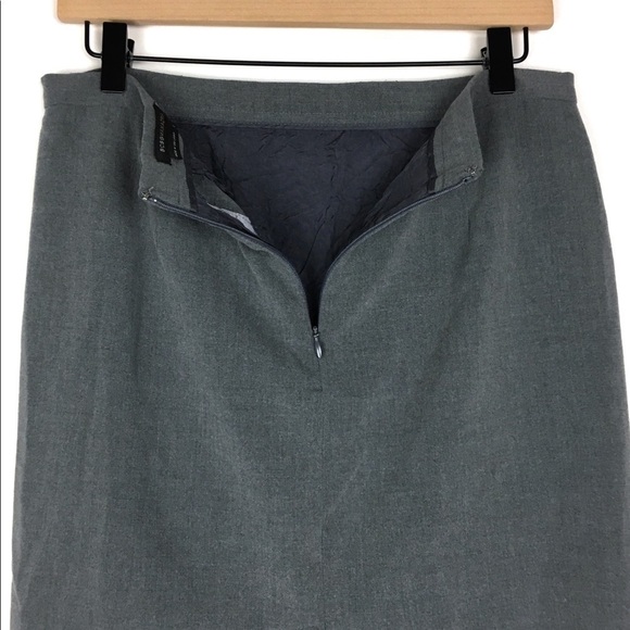 BCBGMAXAZRIA Skirt Pencil Solid Grey Career Work Suit Minimalist Neutral Size 6 - Picture 4 of 13